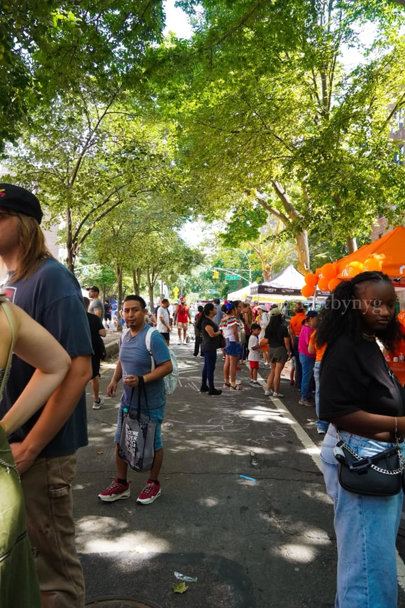 Community members enjoying the Jackson Heights Day festival